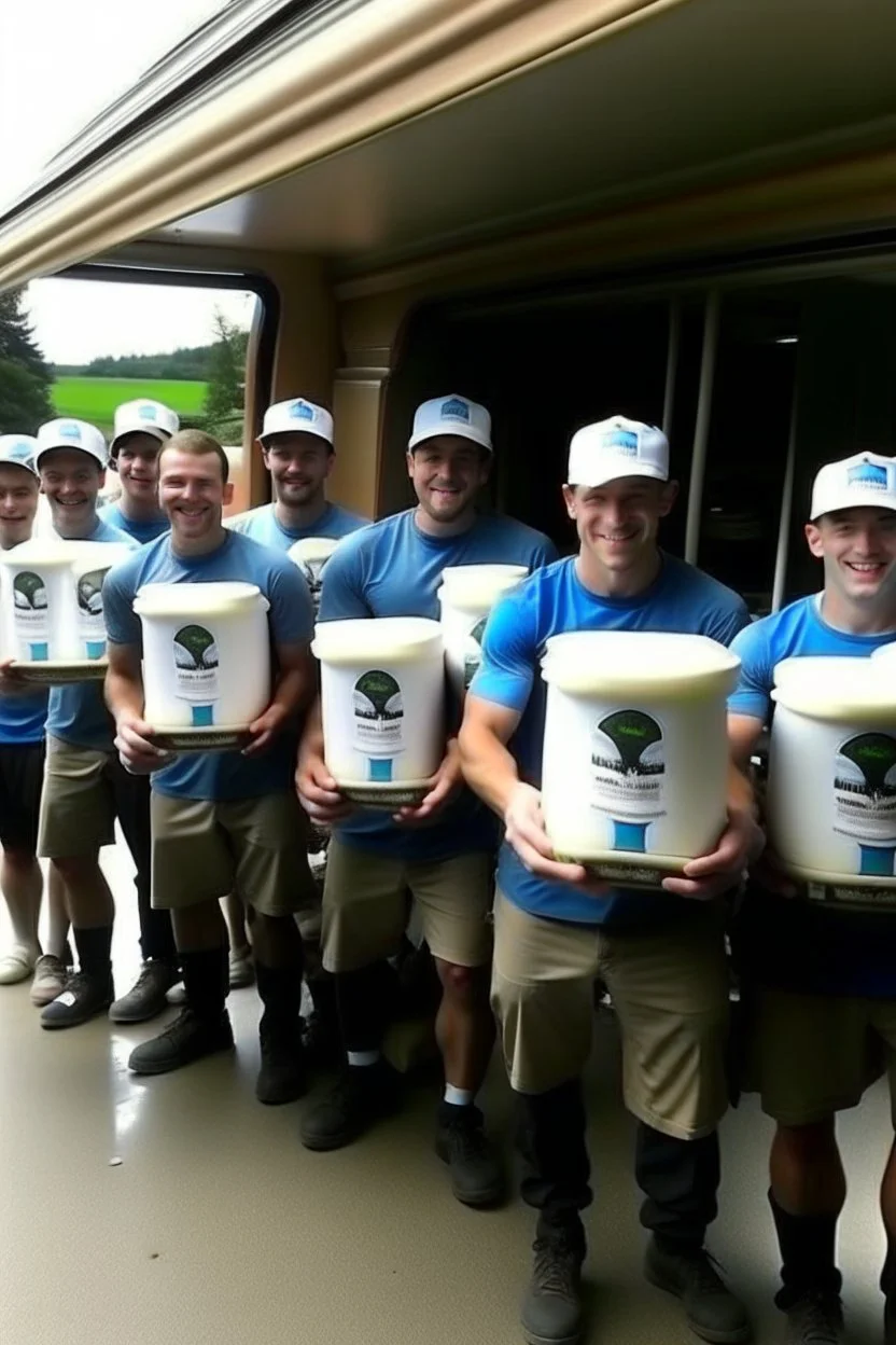 A Marathon of milkdelivery guys