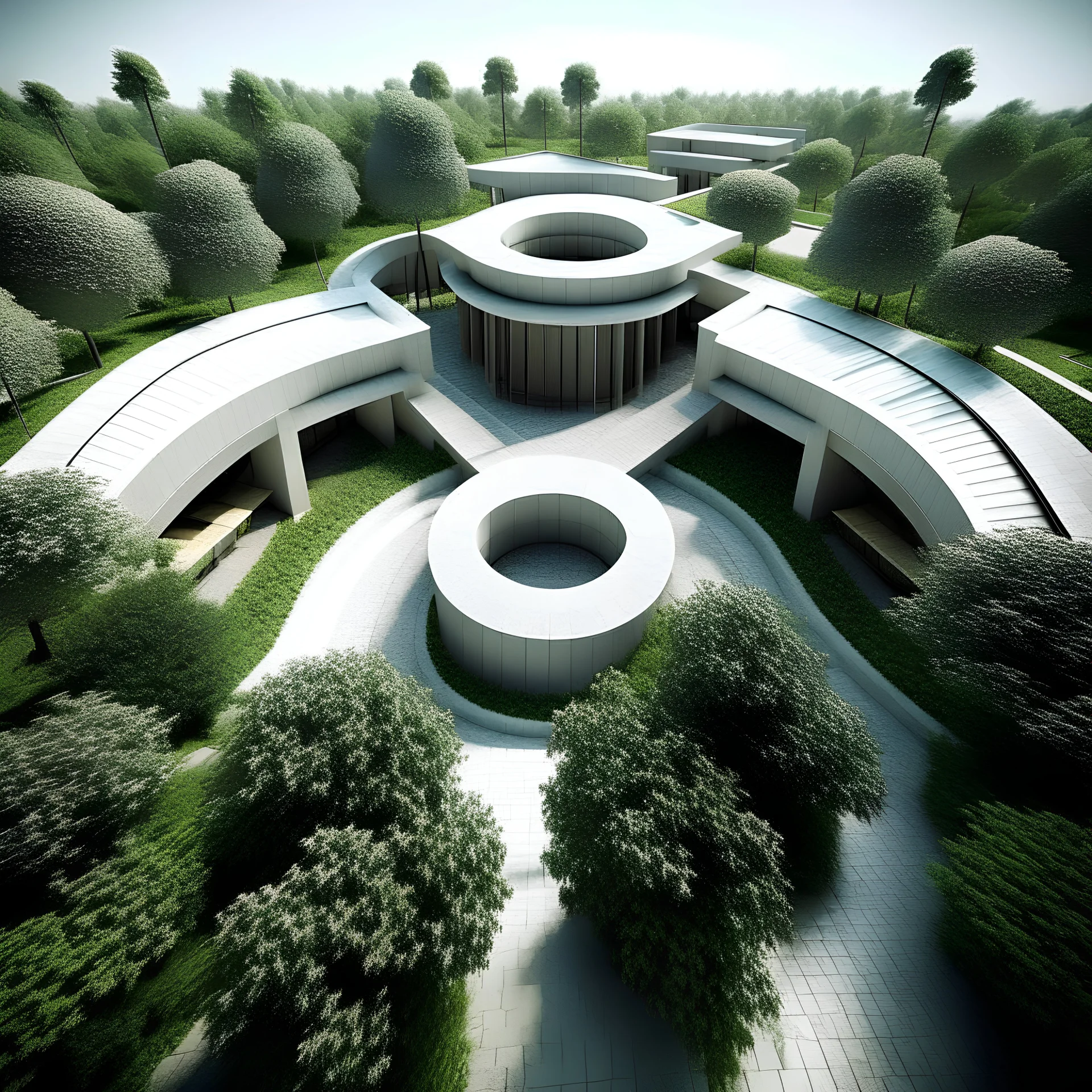 A plan architectural designed with the Yin Yang concept