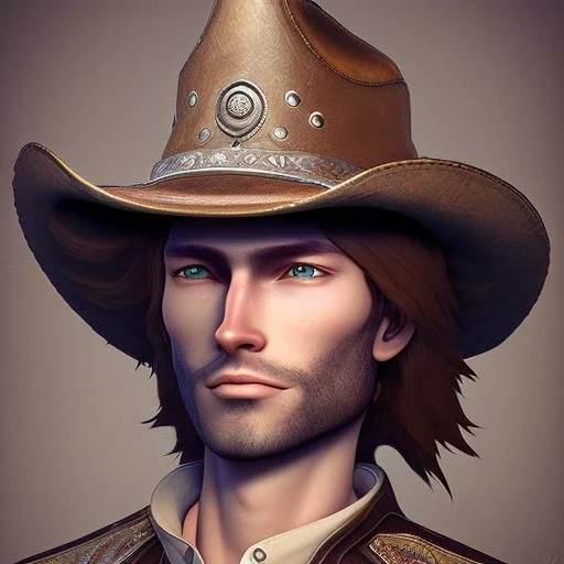 cowboy sherif face hat.intricate detail,.style by hayao miyazaki, by andrea bonelli,by ,Tiziano Sclavi.