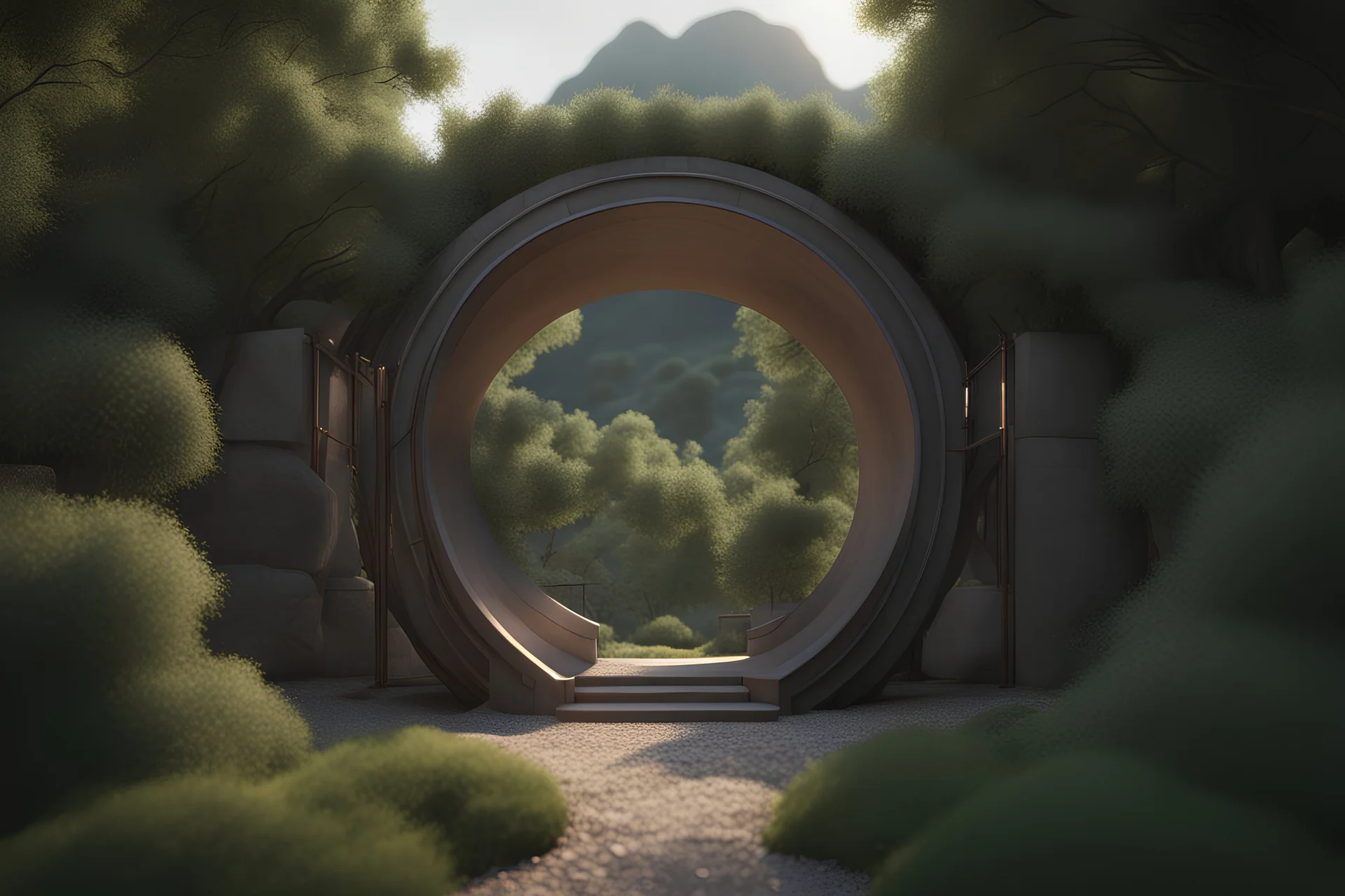 landscape outdoor portal connected to web3, Cinematic smooth, Blender, octane render, high quality, High resolution