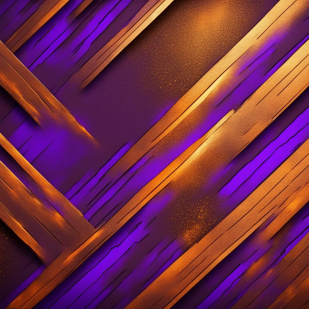 Hyper Realistic Glowing-Golden-Diagonal-Intersecting-Lines blended with rustic-orange-&-purple-rustic-wall with embers