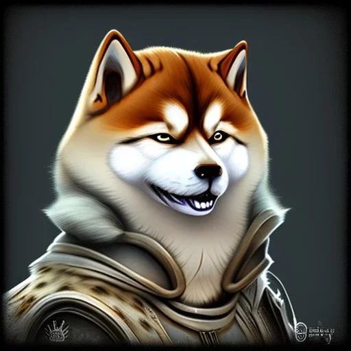 Sif from Dark Souls as a Shiba Inu breed