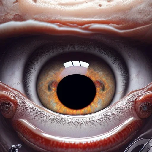 screaming face inside pupil of 2 eye, realistic, intricate, 8k resolution, high-quality, fine-detail, digital art, detailed matte, volumetric lighting, dynamic lighting, photorealistic