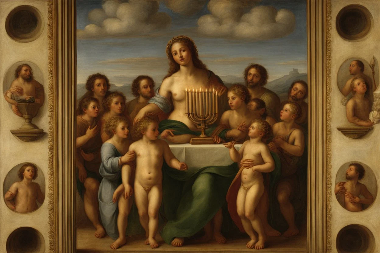 menorah by Andrea del sarto