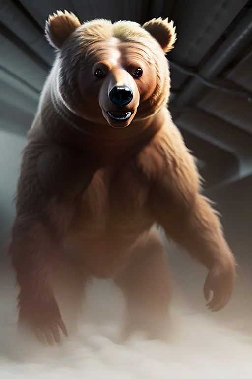 Alien Werebear,dramatic lighting, hyper realistic, unreal engine 5, 16k