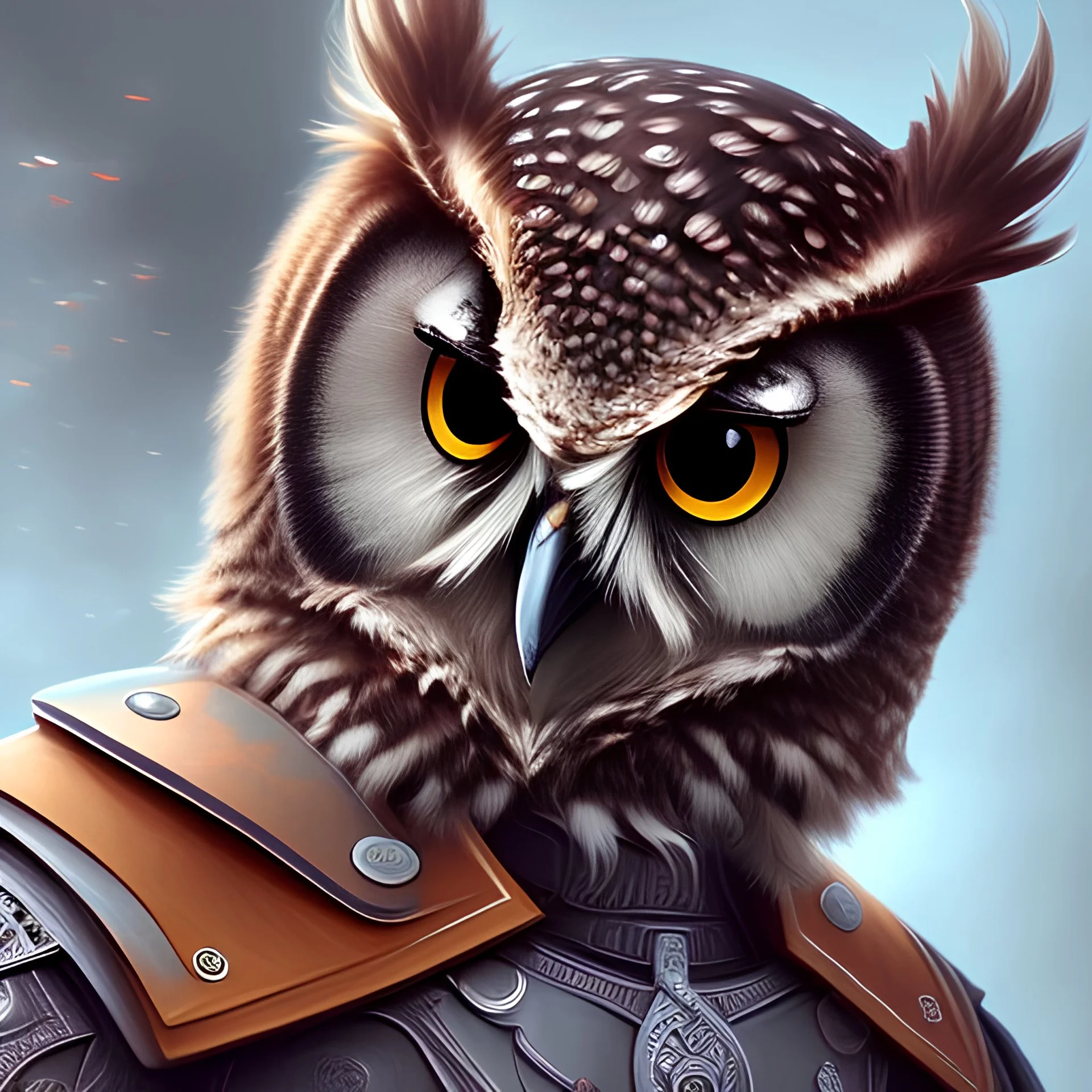 owl and warrior