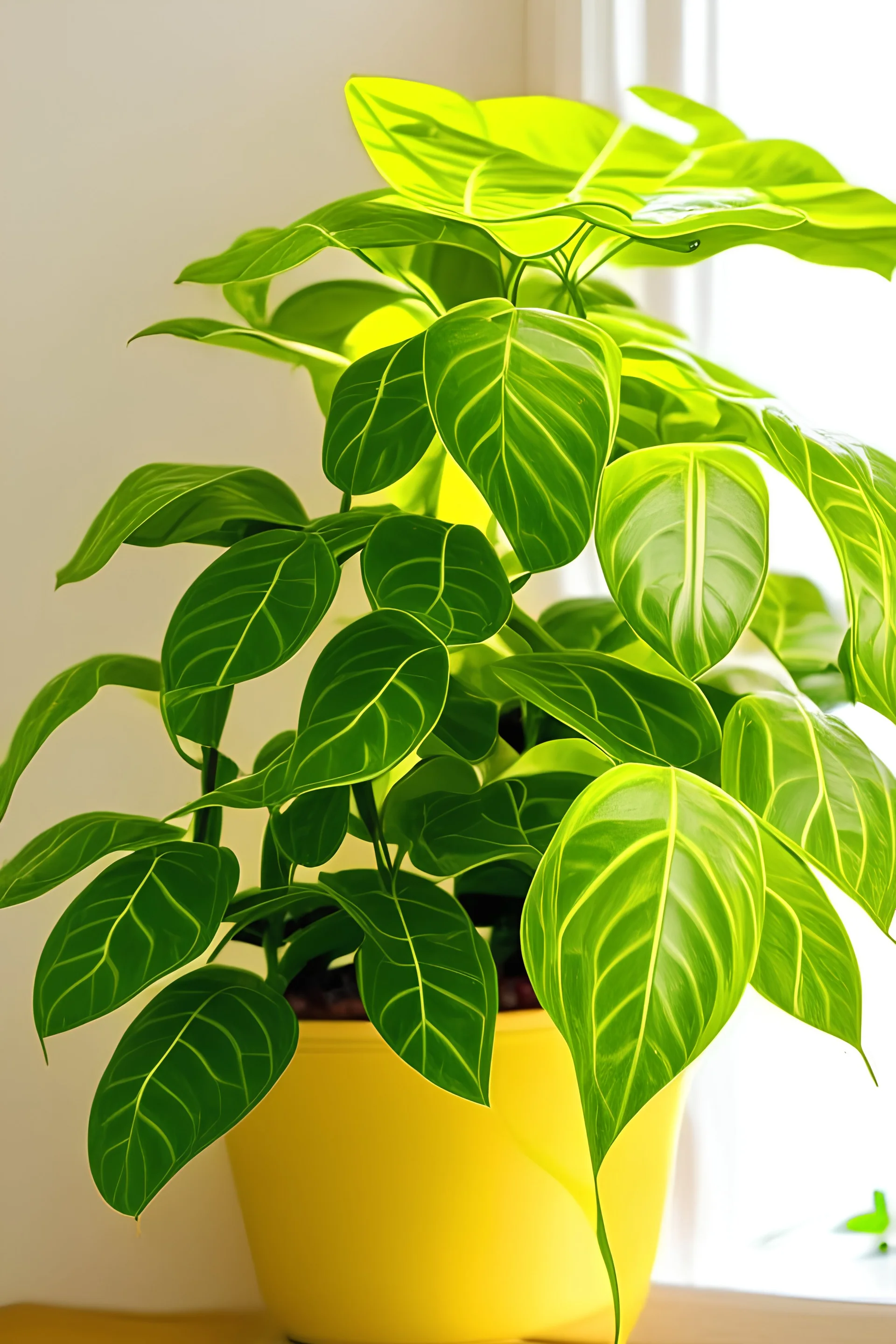 golden pothos plant in house