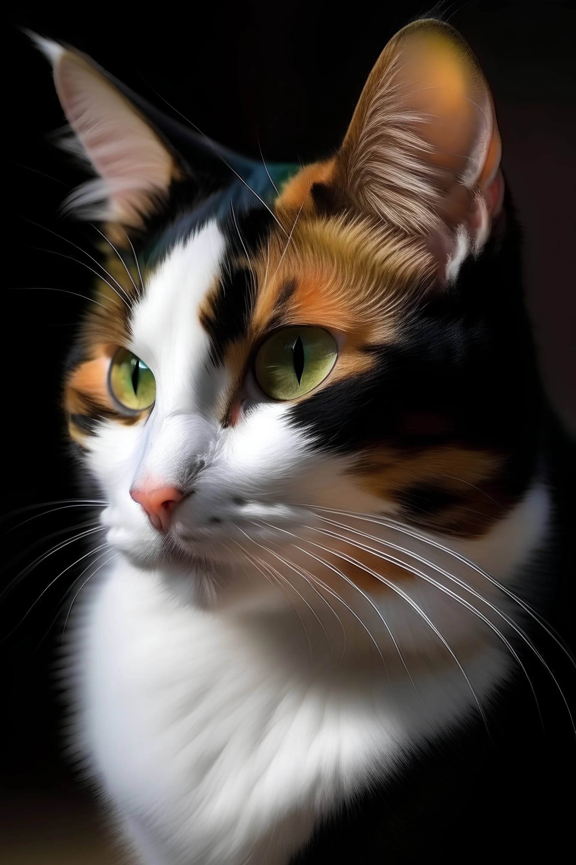 tricolor cat