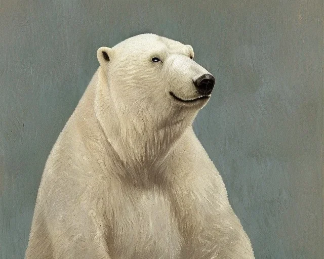 Portrait of a Polar Bear by Van Gogh