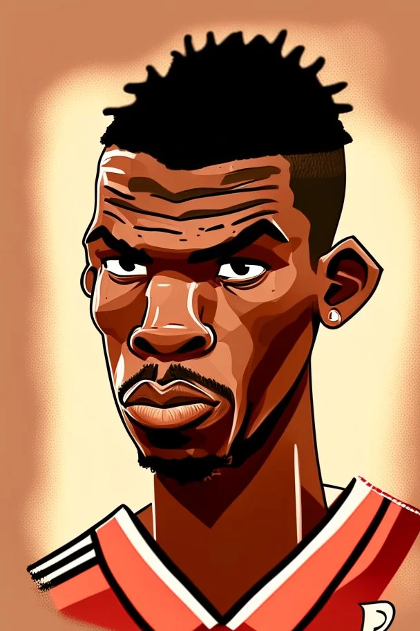 Paul Pogba ,cartoon 2d