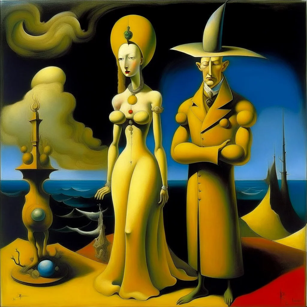 magic woman, Giorgio de Chirico , Virginia Frances Sterret , Yves Tanguy