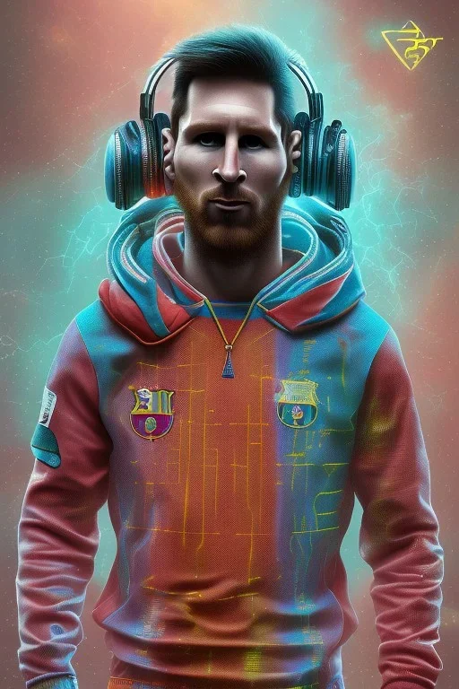 lionel Messi style cyberpunk