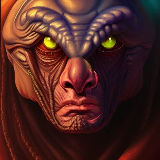 ultra detailed portrait of Vulture Villain , extremely detailed digital painting, extremely detailed face,crystal clear eyes, in the style of robert e howard and pablo oliveira and Ken Kelley and Keith Parkinson ,mystical colors,perfectly centered image, perfect composition, rim light, beautiful lighting,8k, stunning scene, raytracing