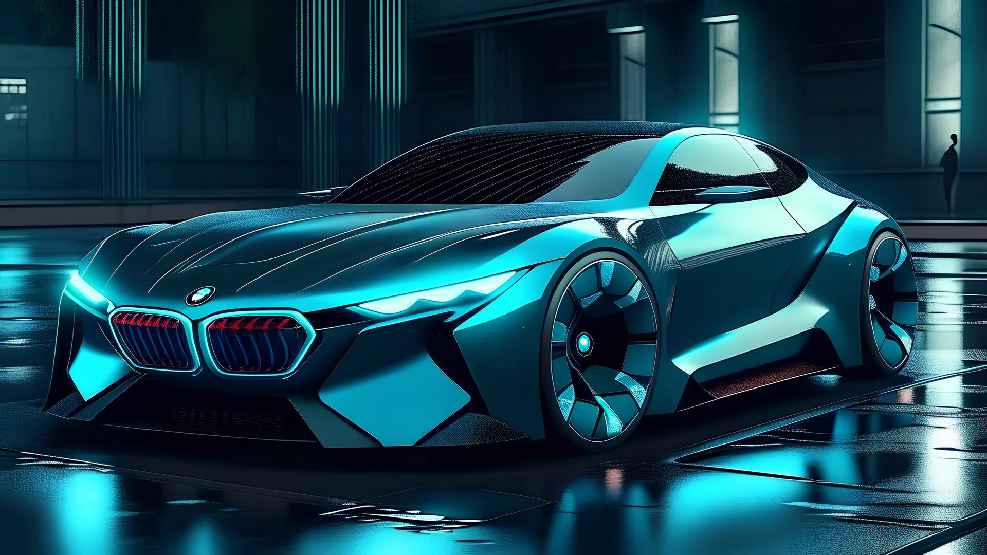 Beautiful bmw . created by generative AI technology.