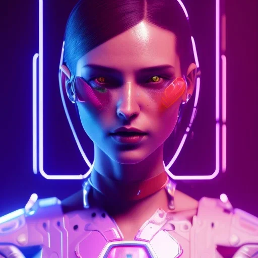 cyberpunk girl,cyberpunk 2077, ultra realistic,shiny, smooth, studio quality, octane render, Surrealism, Triadic colour scheme,glow-stick, ambient lighting,nightclub lighting, polaroid, 100mm