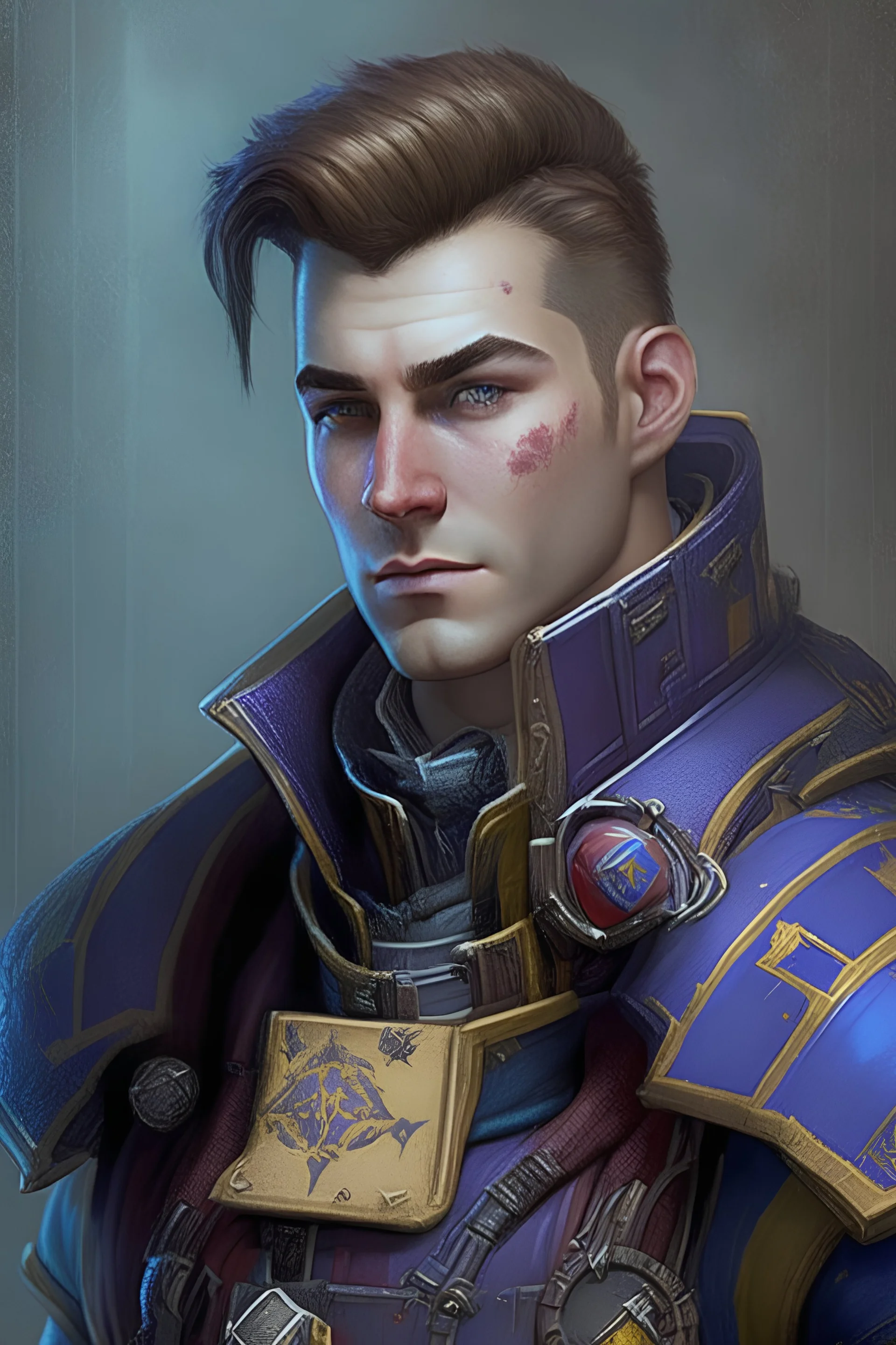 warhammer 40k rogue trader, young handsome male