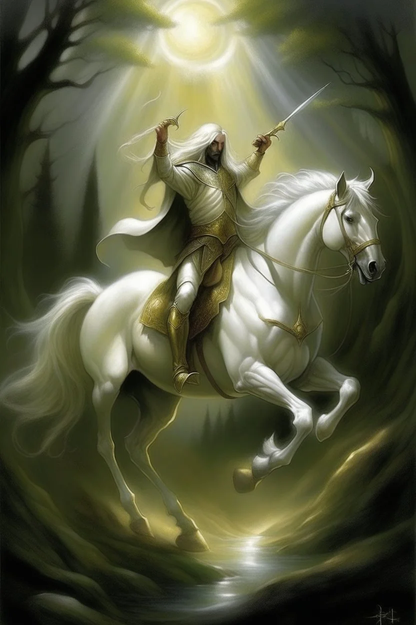 Then I saw when they opened one of the seven seals, and I heard one of the four living creatures say with a voice like thunder, “Come!” I looked, and behold, there was a white horse. The one riding on it had a bow, and a crown was given to him. He went out as a conqueror so he might conquer.