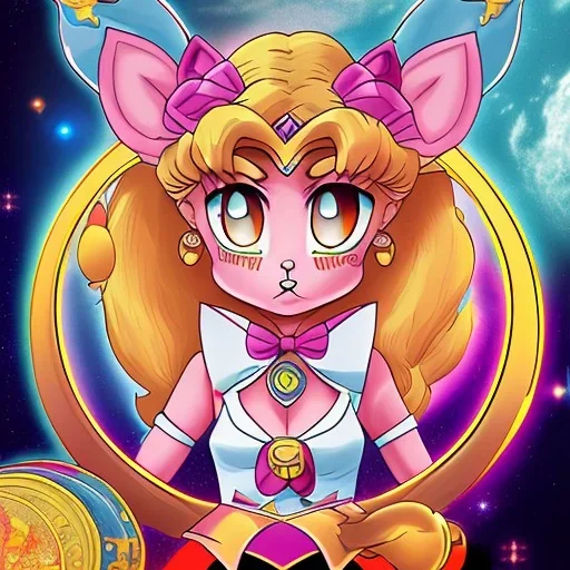 gato negro luna de la serie sailor moon