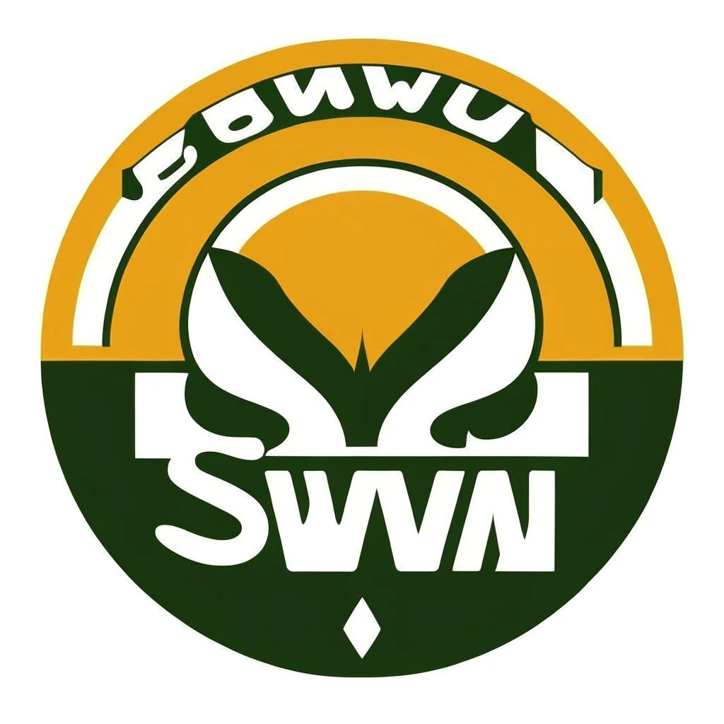 شعار باسم سوا Swa يكون الشعار الاساسي بالعربي ويكون تحت باسم Swa بالانجلش