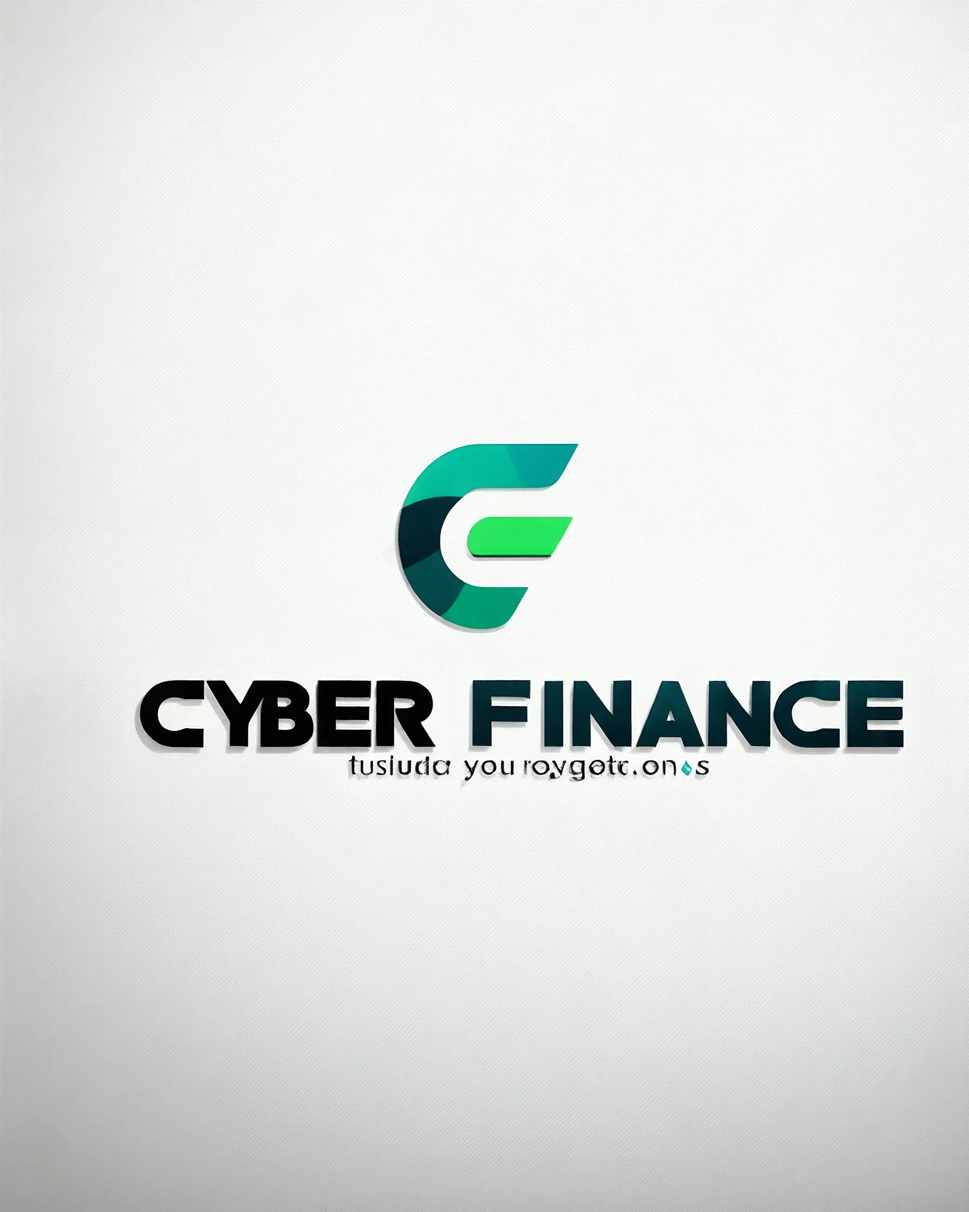 Cyber Finance logo Simple, easy and beautiful logo