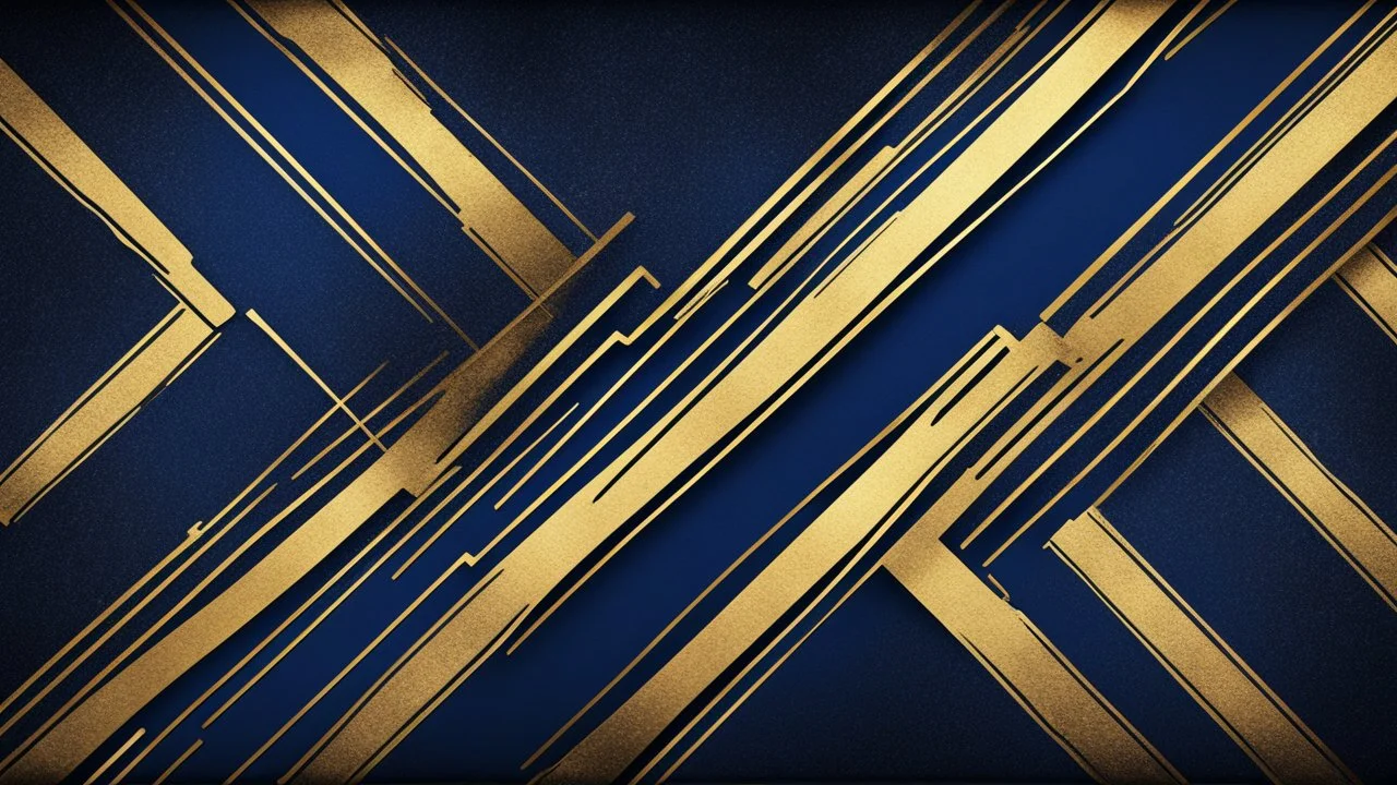 Hyper Realistic Black, Navy-Blue & Glowing-Golden Abstract Retro Grunge-Intersecting-Line-Texture