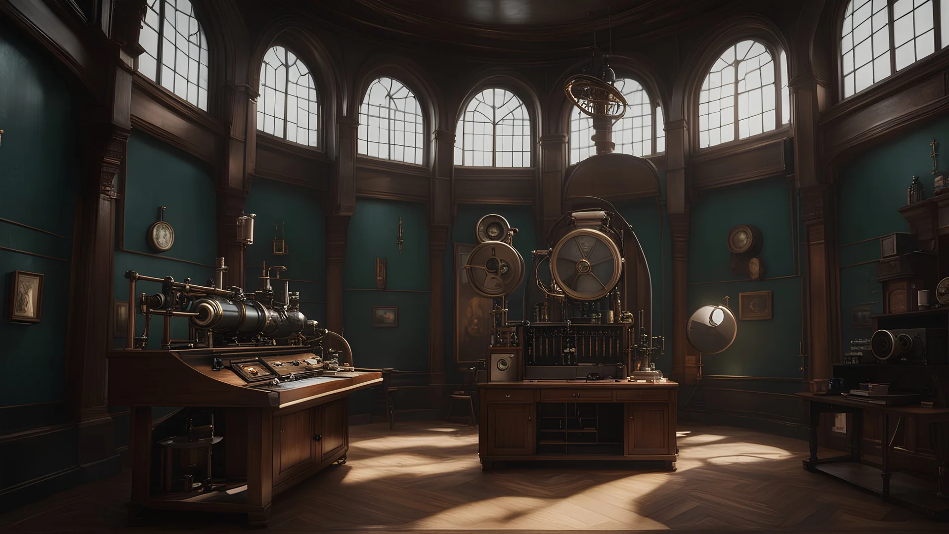 High-end state-of-the-art STEAMPUNK aesthetics flawless, a white Rabbit painter, scientific lab castle, close-up shot, realistic, hard light chiaroscuro, realistic,Highest quality telescopic Zeiss Zoom lens, supreme cinematic-quality photography,walnut wood green clothes blue, Art Nouveau-visuals,Vintage style Octane Render 3D technology,hyperrealism photography,(UHD) high-quality cinematic character render,Insanely detailed close-ups capturing beautiful complexity