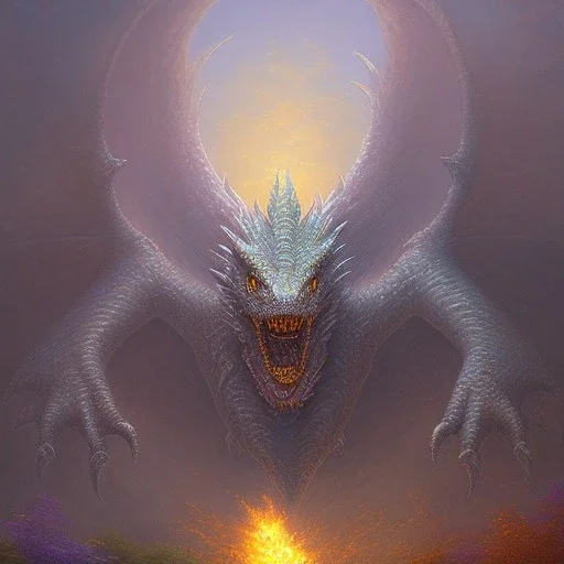 dragon, monster kaiju, dnd fantasy by thomas kinkade mark keathley terry redlin