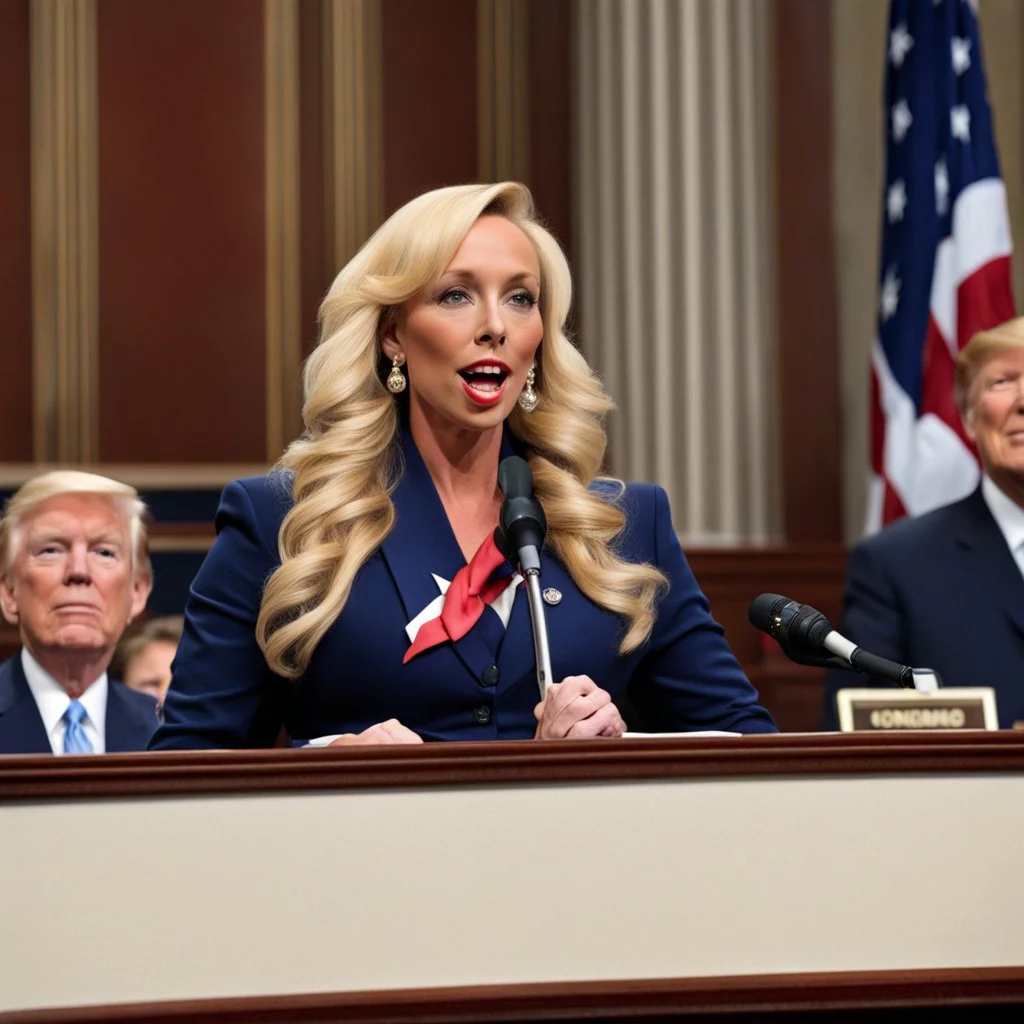 Mary Carey addressing the US Congress.