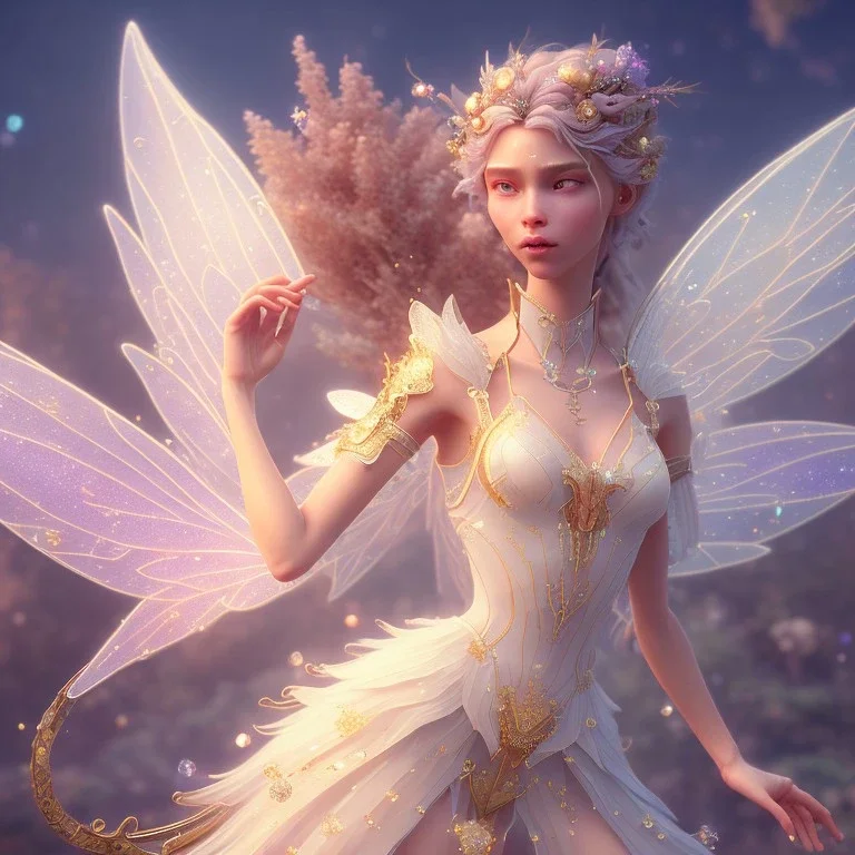 subtle transparent fairy in a galactic ambiance, delicate colors, in the foreground, full of details, smooth，soft light atmosphere, light effect，vaporwave colorful, concept art, smooth, extremely sharp detail, finely tuned detail, ultra high definition, 8 k, unreal engine 5, ultra sharp focus