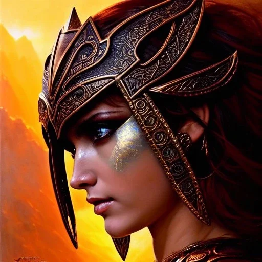 Drawing of beautiful face,'Busty Skyrim female warrior',skyrim dragon priest mask,intense stare, ancient metal armor, balanciaga fashion clothe painting by gaston bussiere, greg rutkowski, yoji shinkawa, yoshitaka amano, tsutomu nihei, donato giancola, tim hildebrandt, Oil on canvas, cinematic composition, extreme detail,fit full head inside picture,16k