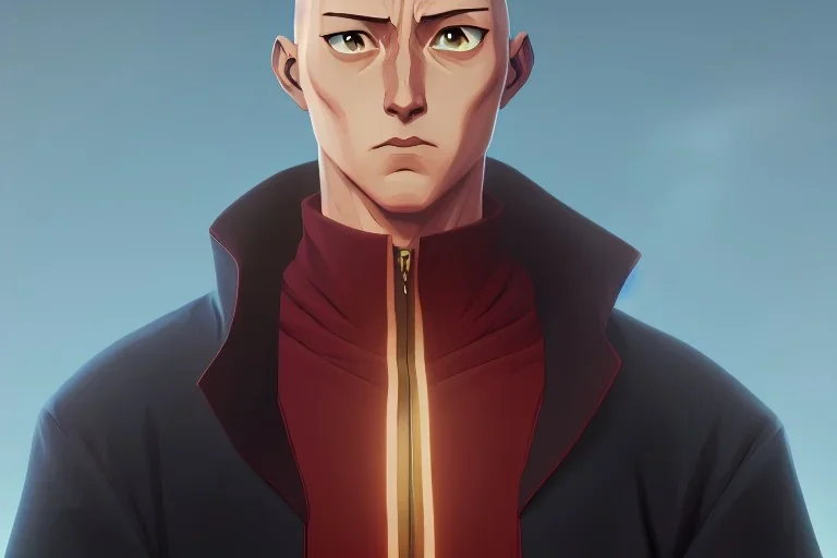 Portrait of Saitama by Jake Bartok