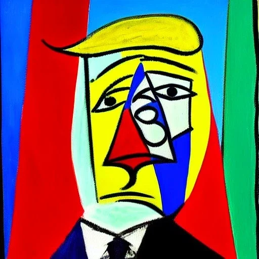 Trump painting by picasso