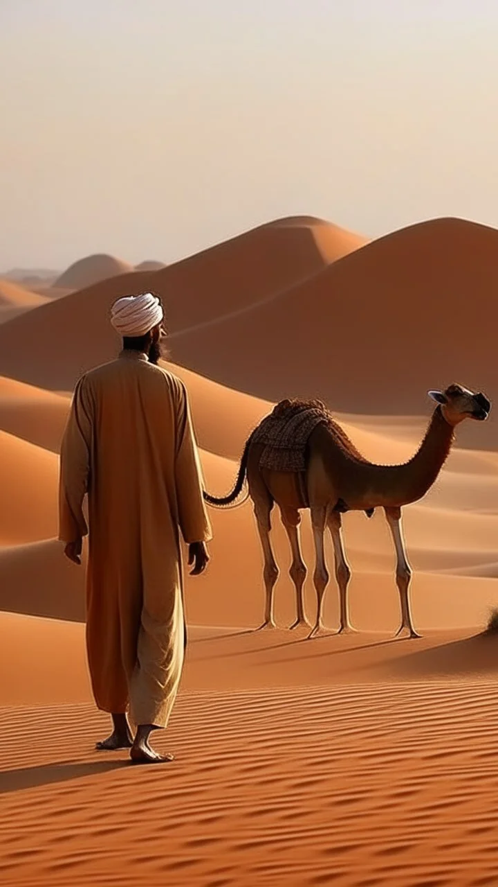 Africa, camel and desert, farmers