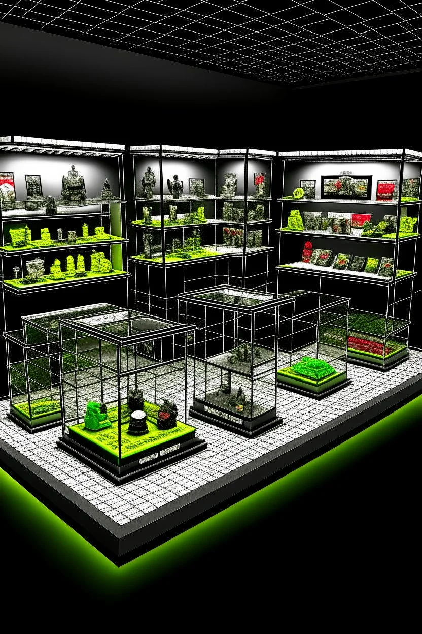 3D shot of the display area