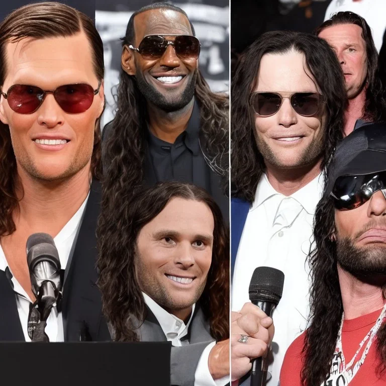 Tom Brady and LeBron James and Tommy Wiseau are friends