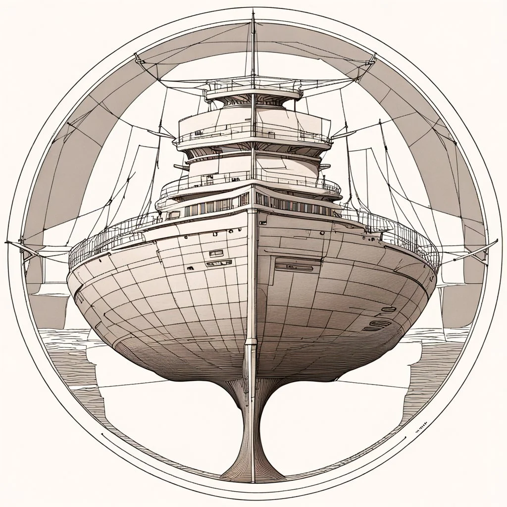 A ship that is totally circular.