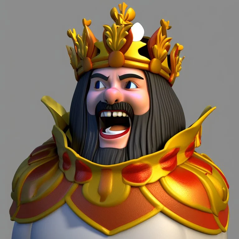 King cheerful 3D