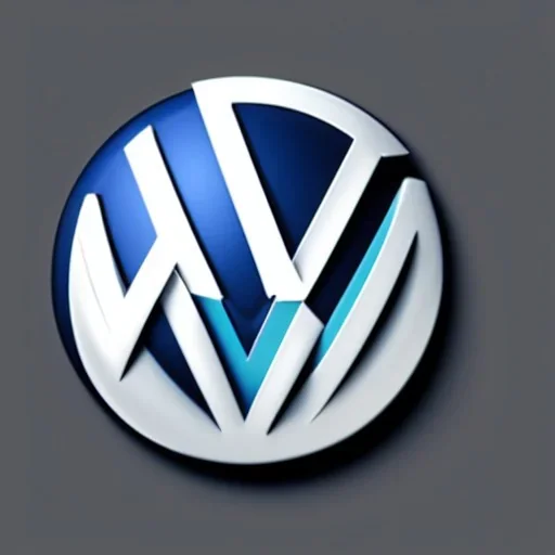 volkswagen brand logo futuristic robot