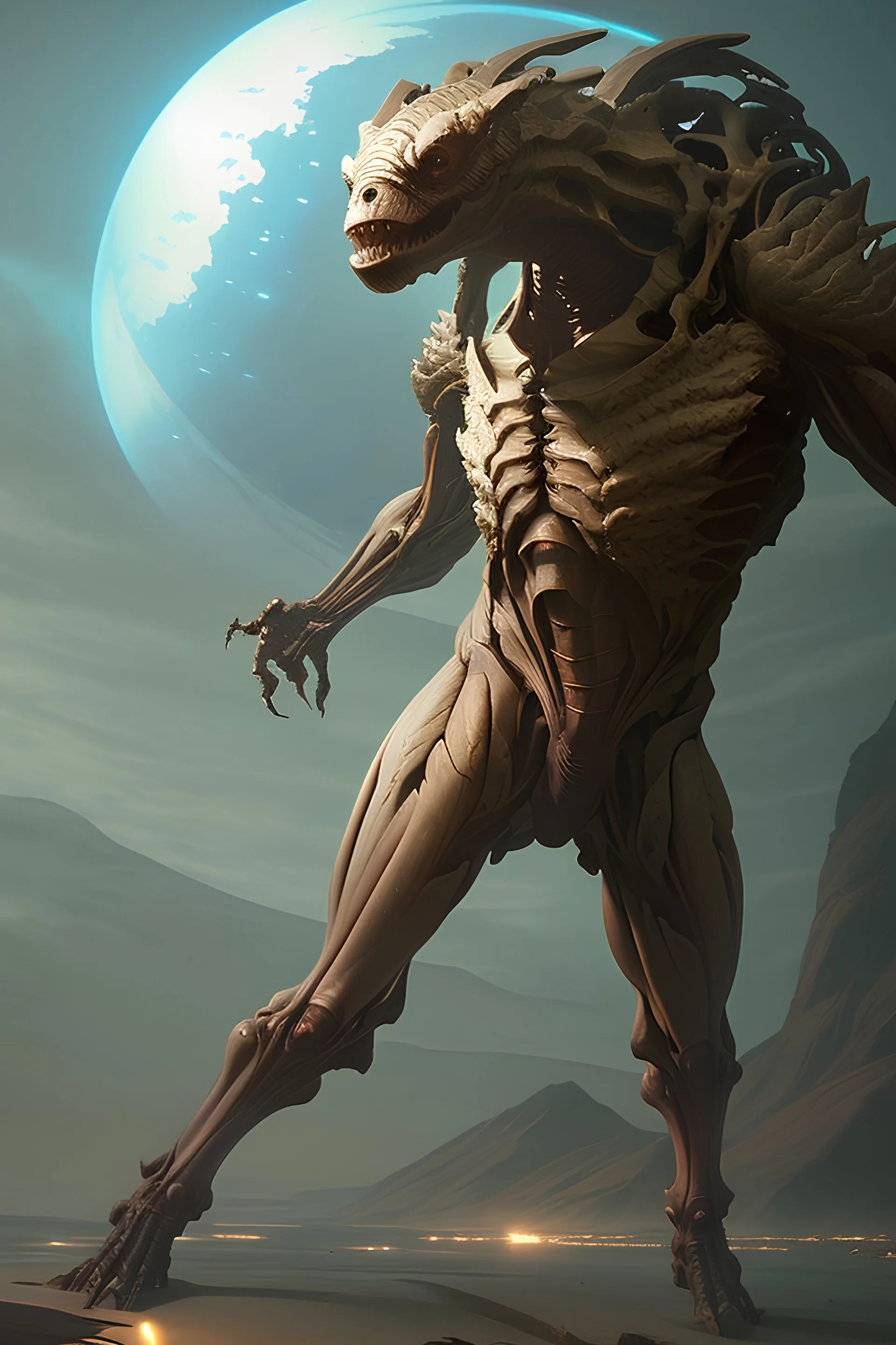 Planet creature,cinematic, detailed and intricate, perfect anatomy , trending on artstation, sharp focus, studio photo, intricate details, highly detailed, by greg rutkowski