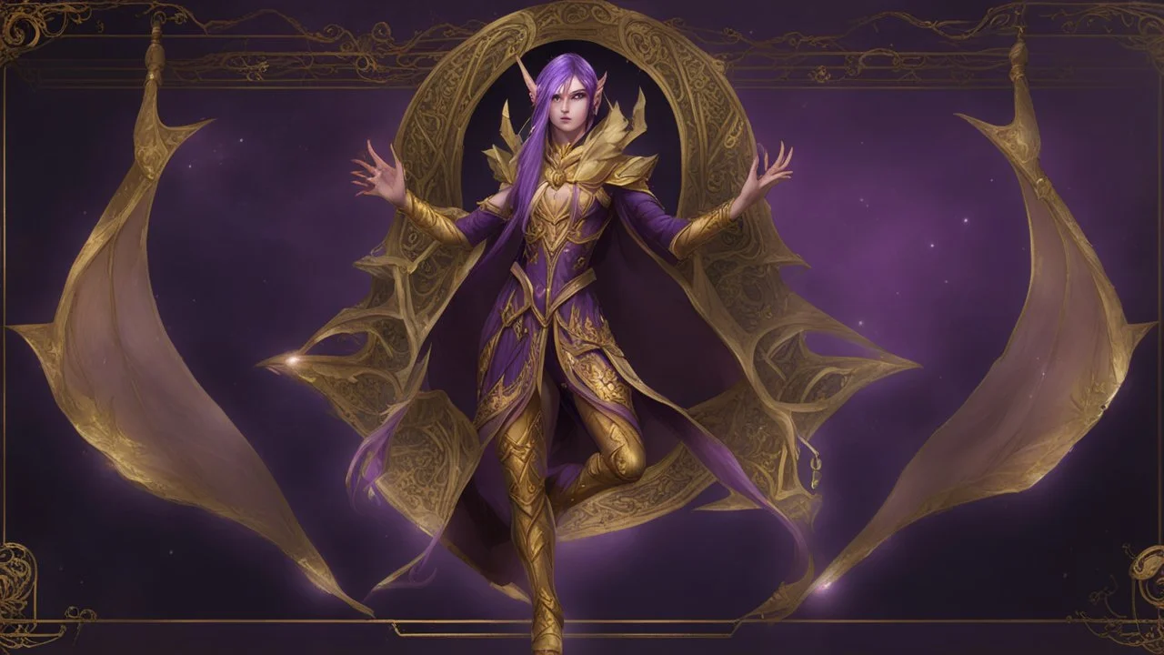 A purple Umbral Gold Elf