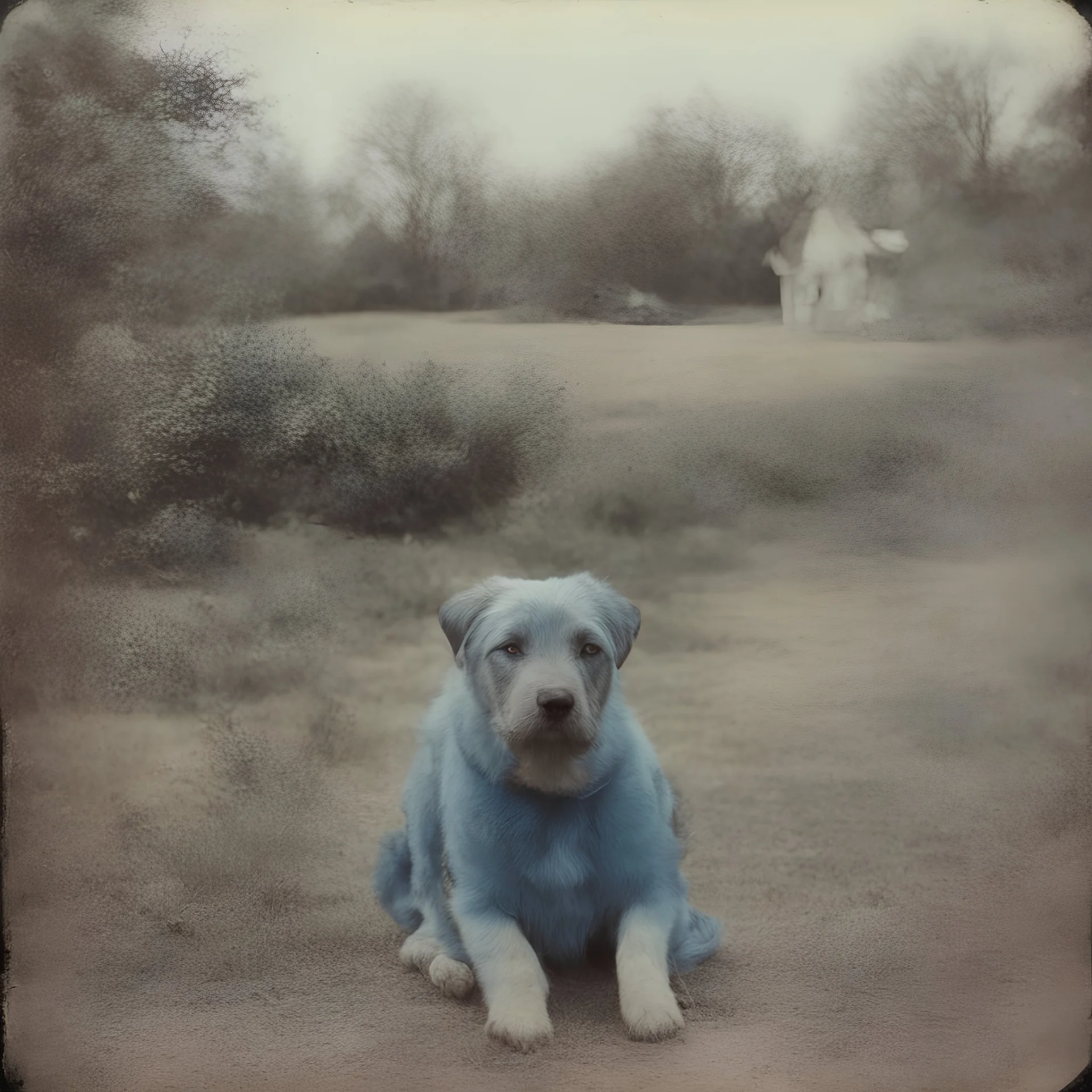 Aggie, blue, autochrome