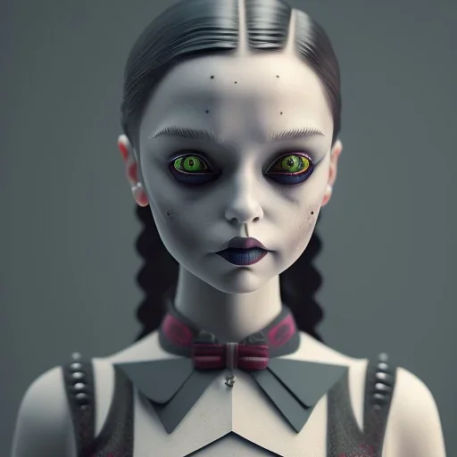 wednesday addams, hyper detail, octane render, unreal engine 5, 8k resolation