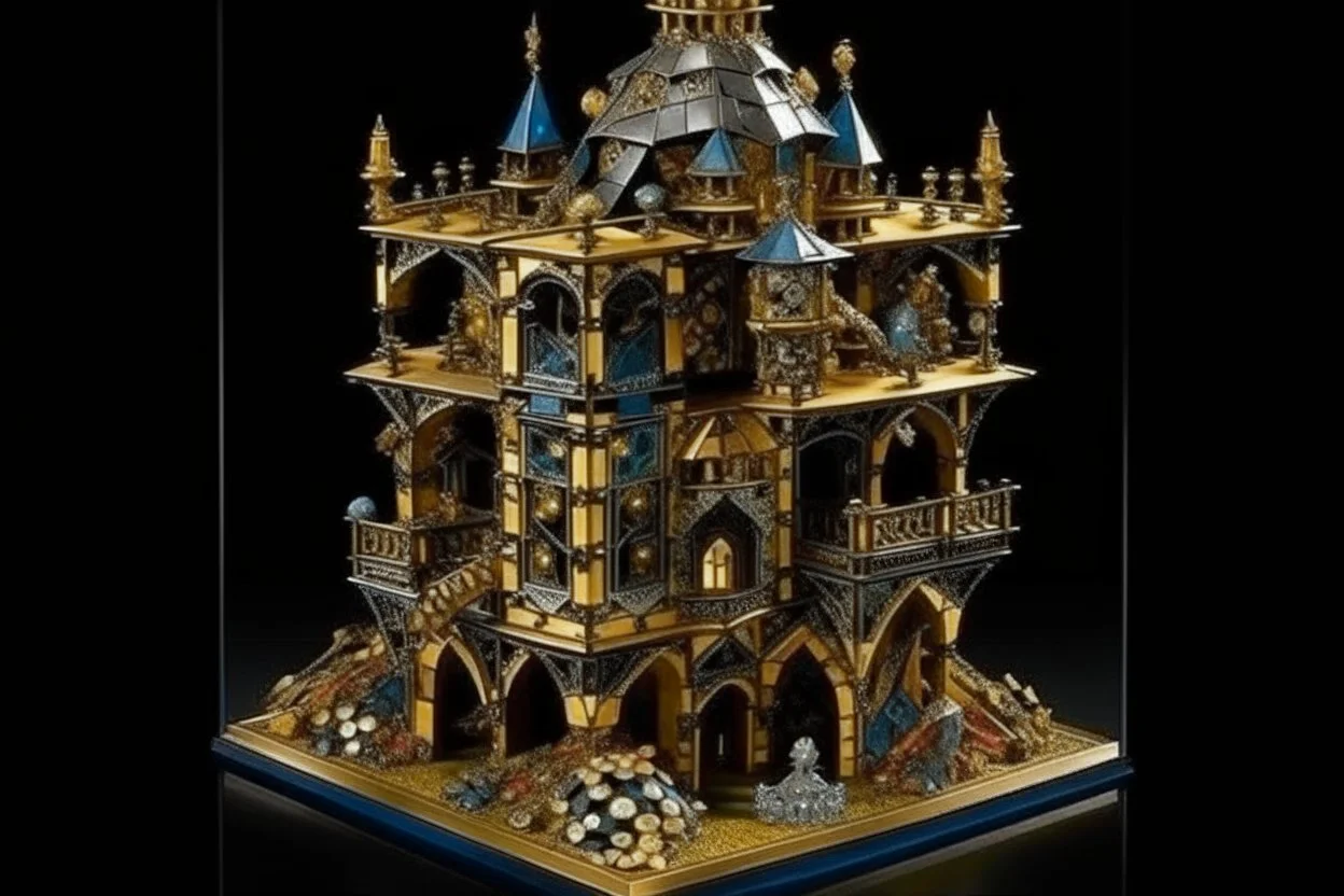 Escher jeweled Neanderthal castle