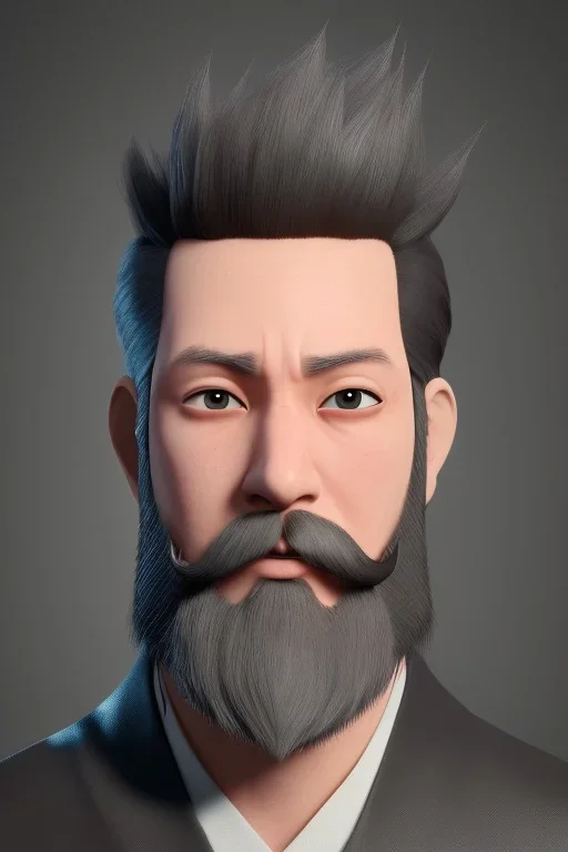 anime guy with a beard