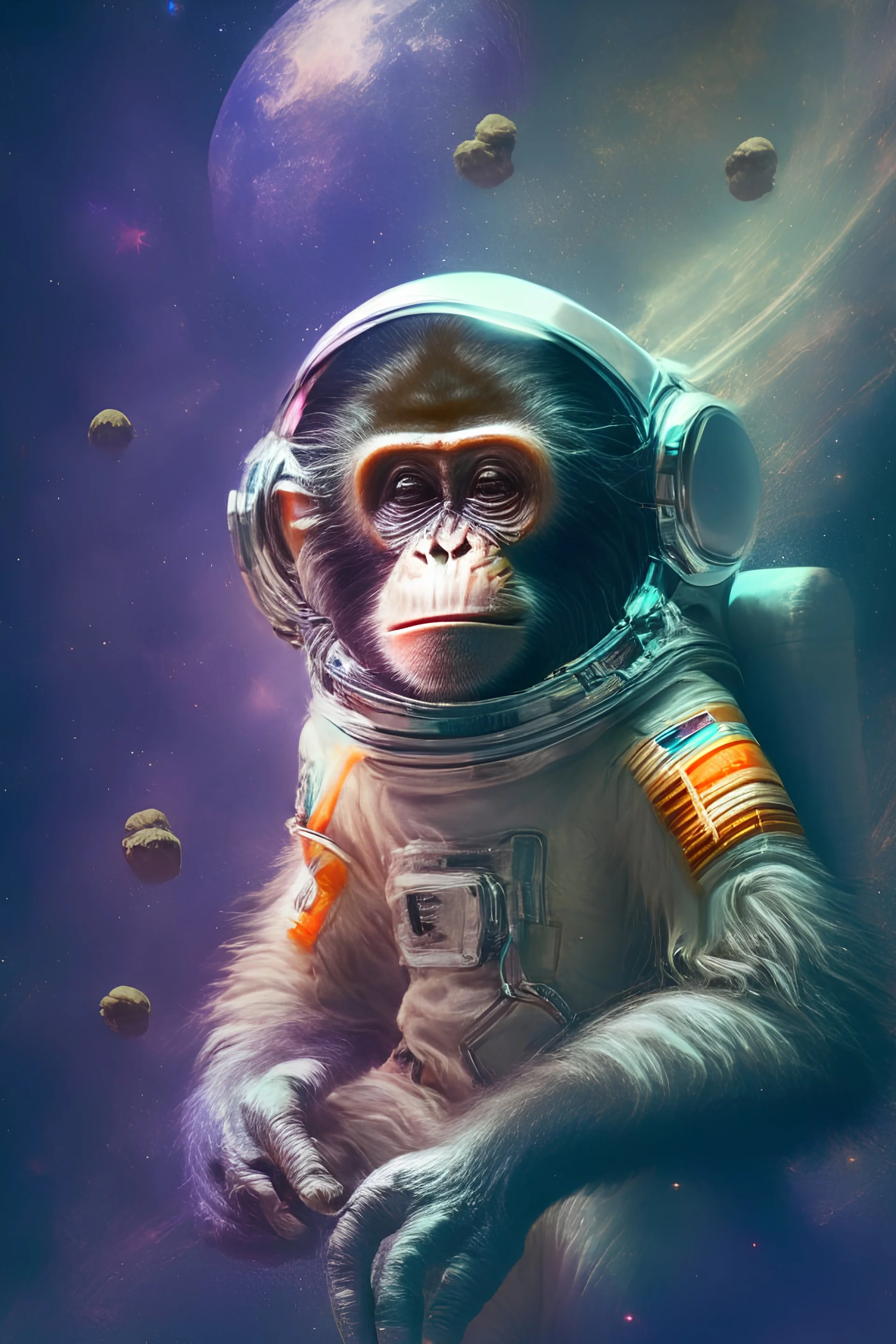 NFT monkey in space