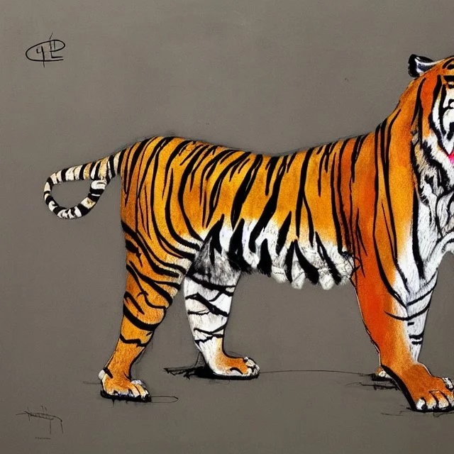 tiger by David Choe