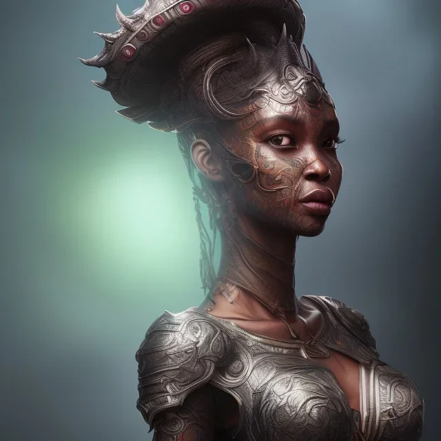 sango fantasy, fantasy magic, intricate, sharp focus, illustration, highly detailed, digital painting, concept art, matte, artgerm and paul lewin and kehinde wiley, masterpiece sexy lips Asian afro lips black African lady body Asian Dragon head silver bright rain lady outer space pretty skull head