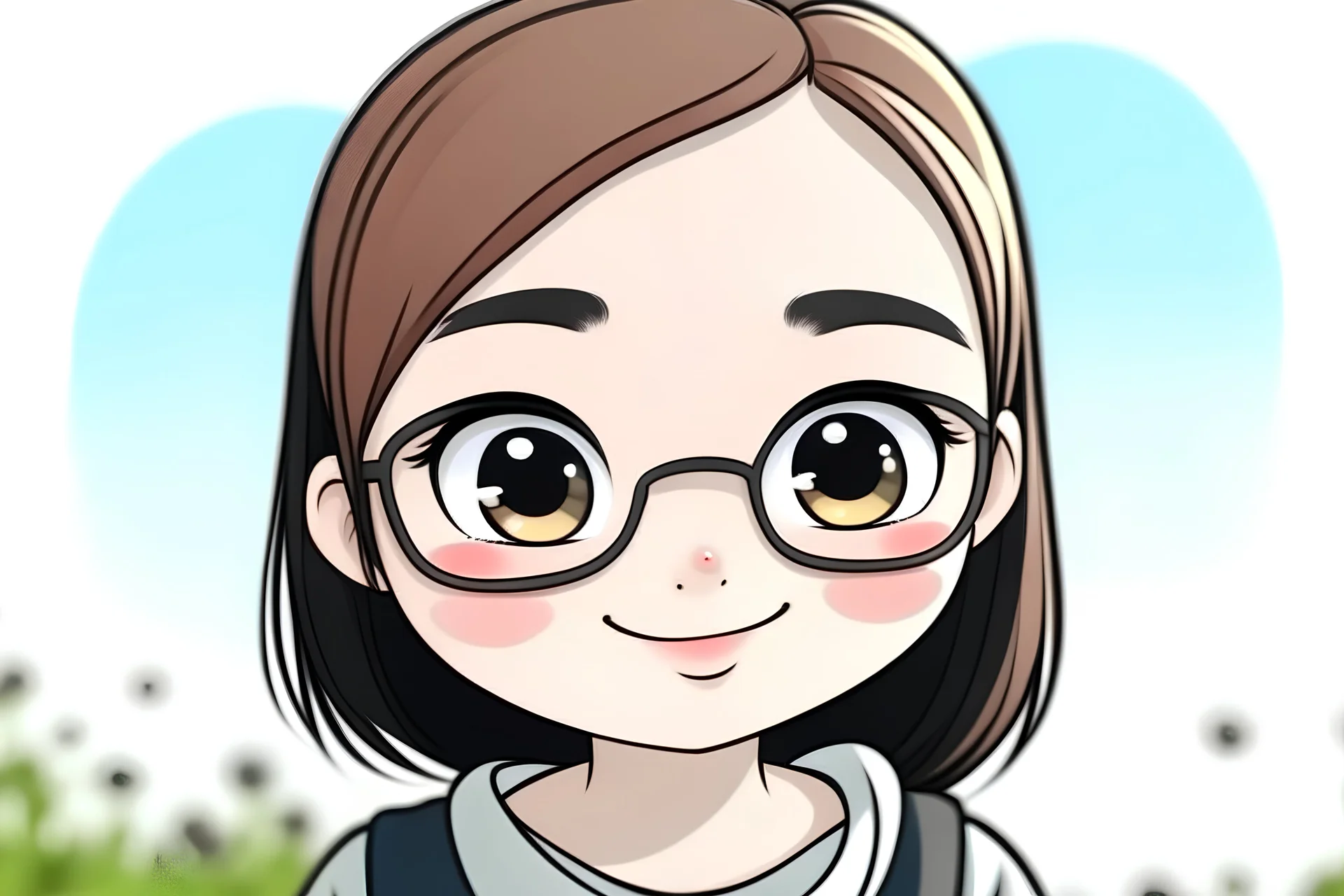 make it cartoon and cute