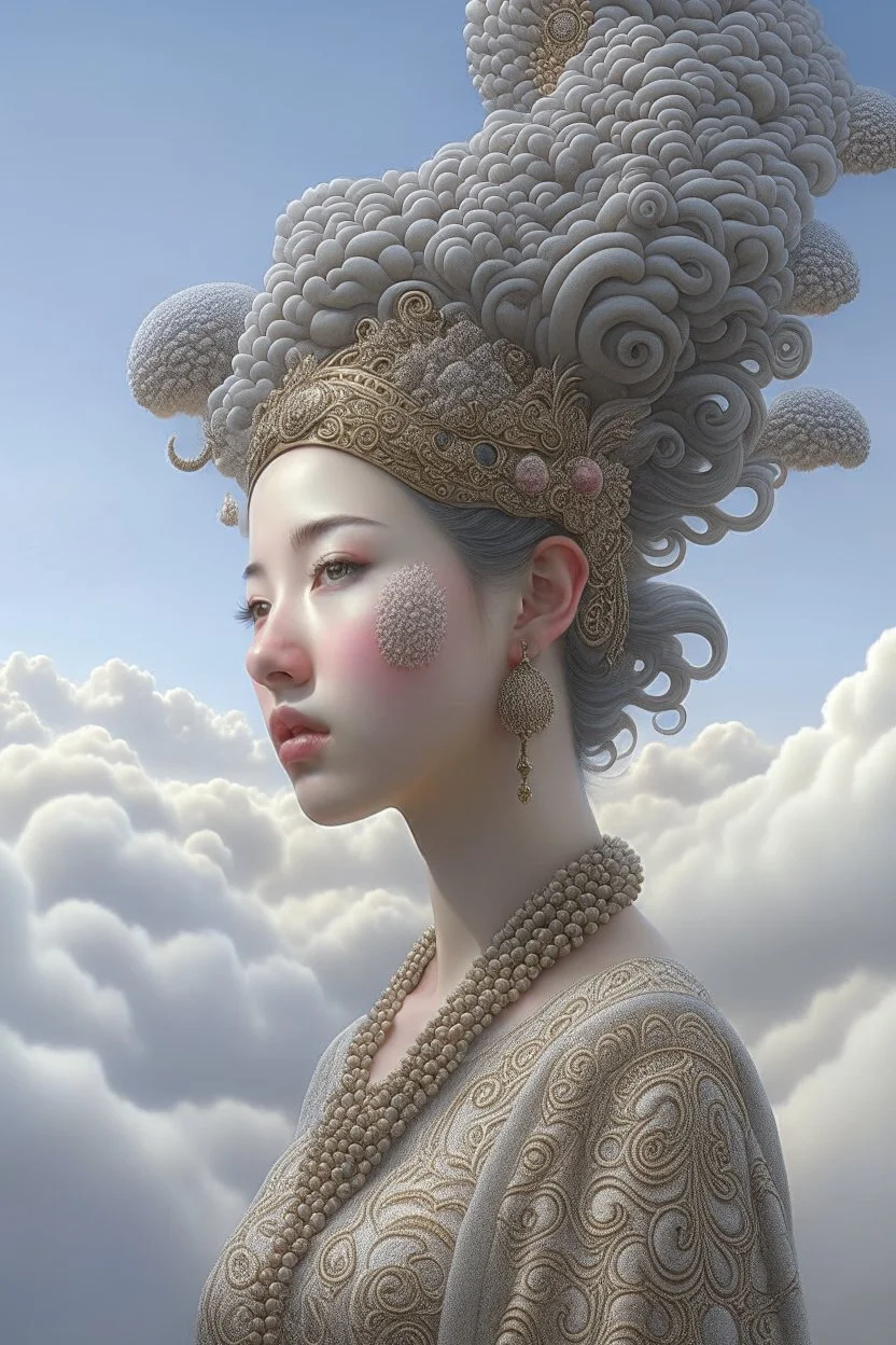 Cloud creature , 3d 4k octane render, lifelike, photorealistic, artstation, illustration, smooth, sharp focus, ornate, intricate, complex, highly detailed, digital painting, smooth, art by tom bagshaw, akihiko yosh