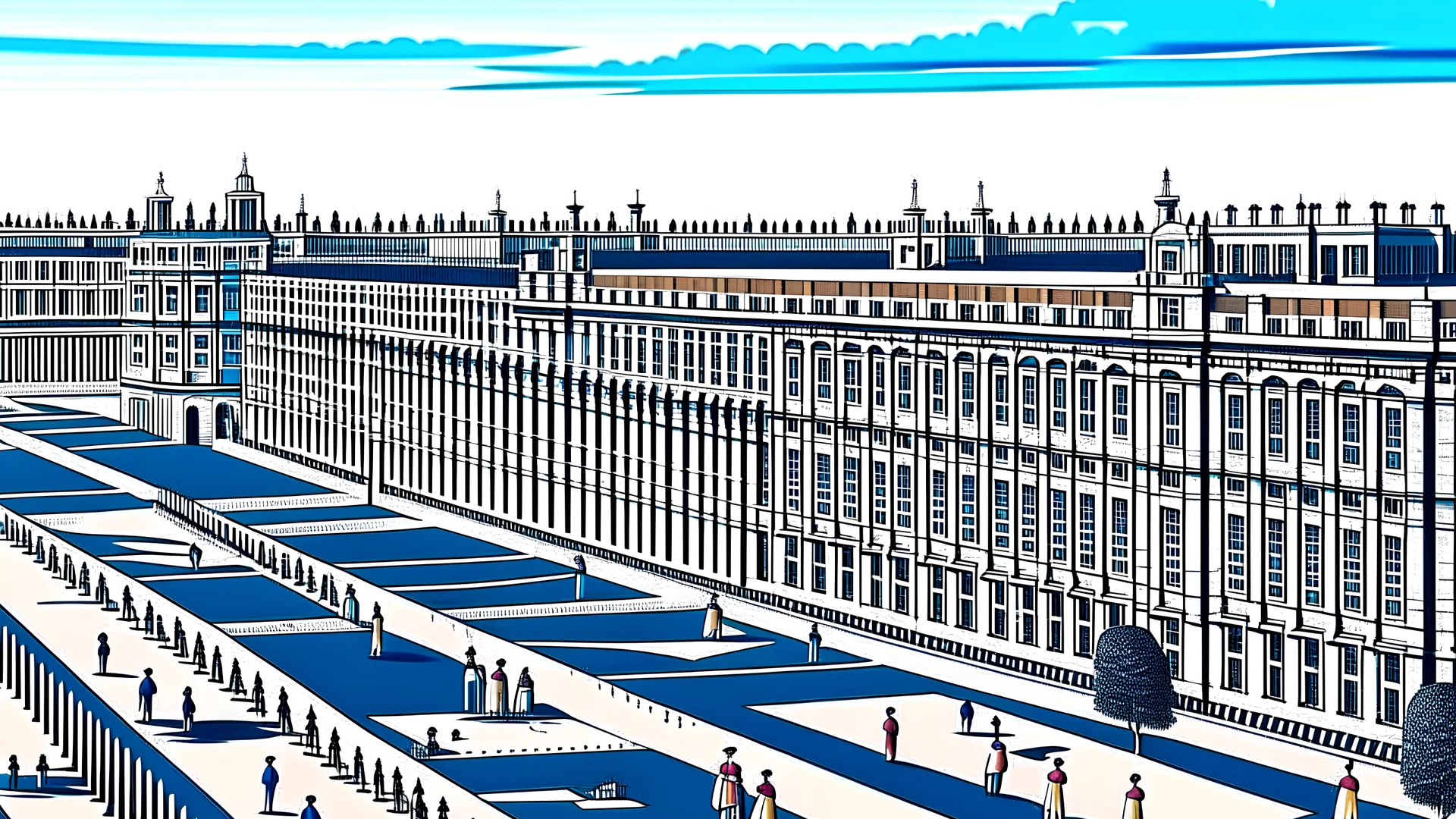 Give me a picture of the Spanish Royal Palace in 1800
